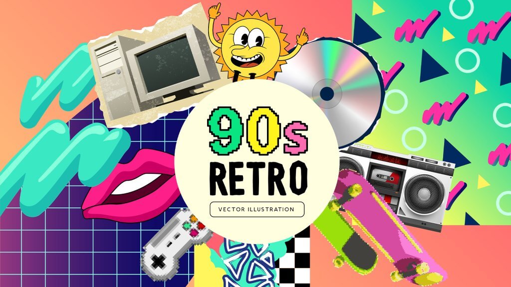 Concept image of 90s nostalgia