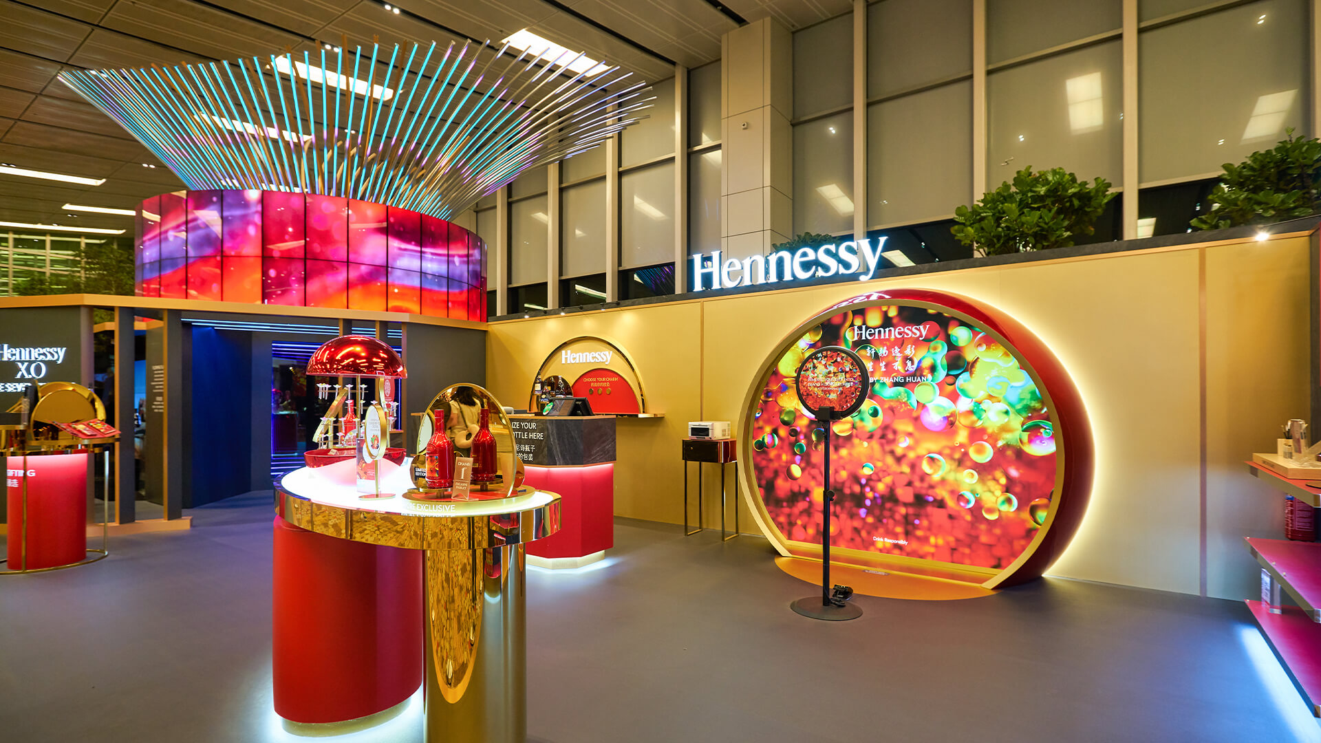Hennessy pop up store in Singapore