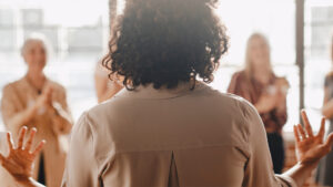 Latest category post image background