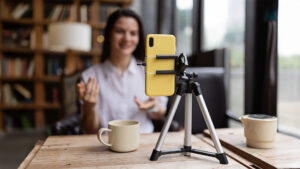 Latest category post image background