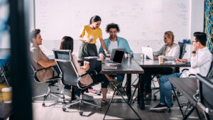 Latest category post image background