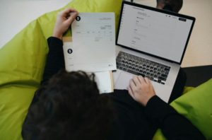 Latest category post image background