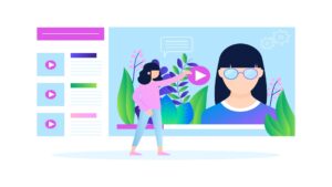 Latest category post image background