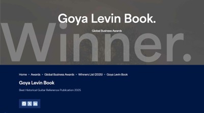 Winner small image - Goya Levin Book